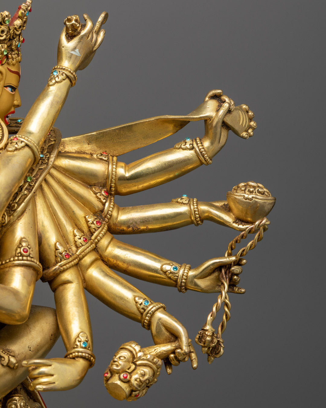 Chakrasambhara with Vajravarahi Statue