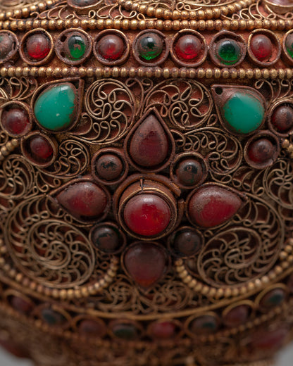 Tibetan Bhumba Water Offering Vase
