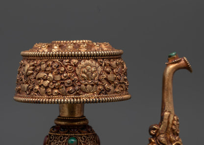 Tibetan Bhumba Water Offering Vase
