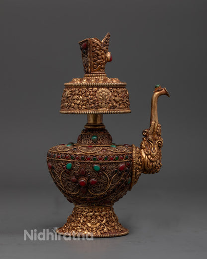 Tibetan Bhumba Water Offering Vase
