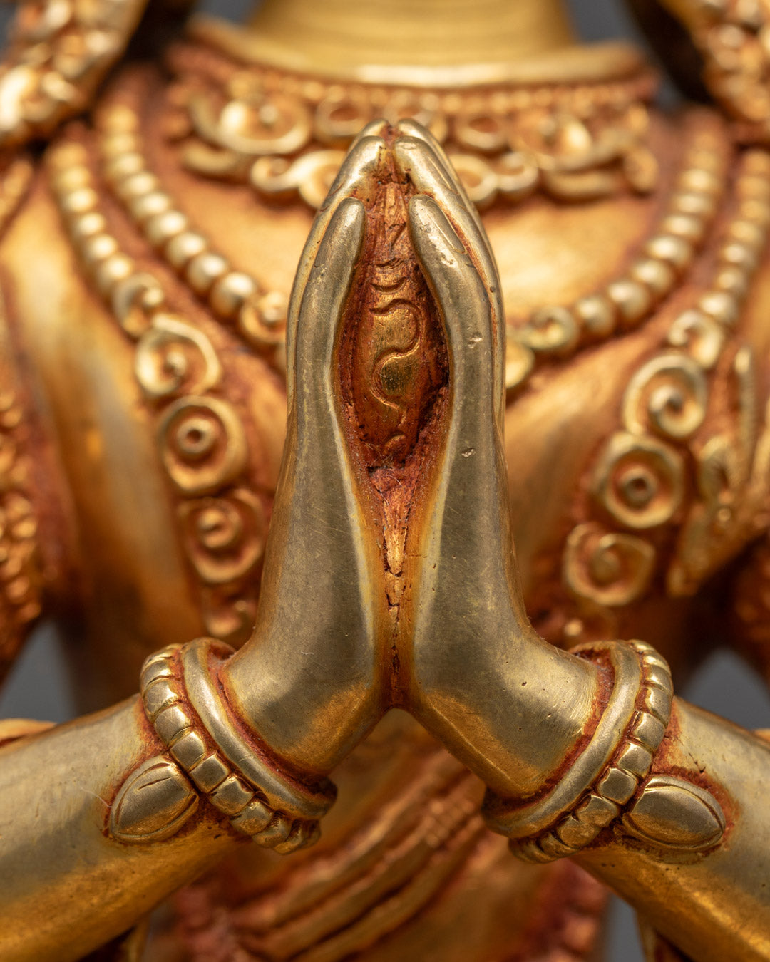Chenrezig Statue | Hand-Carved Tibetan Bodhisattva