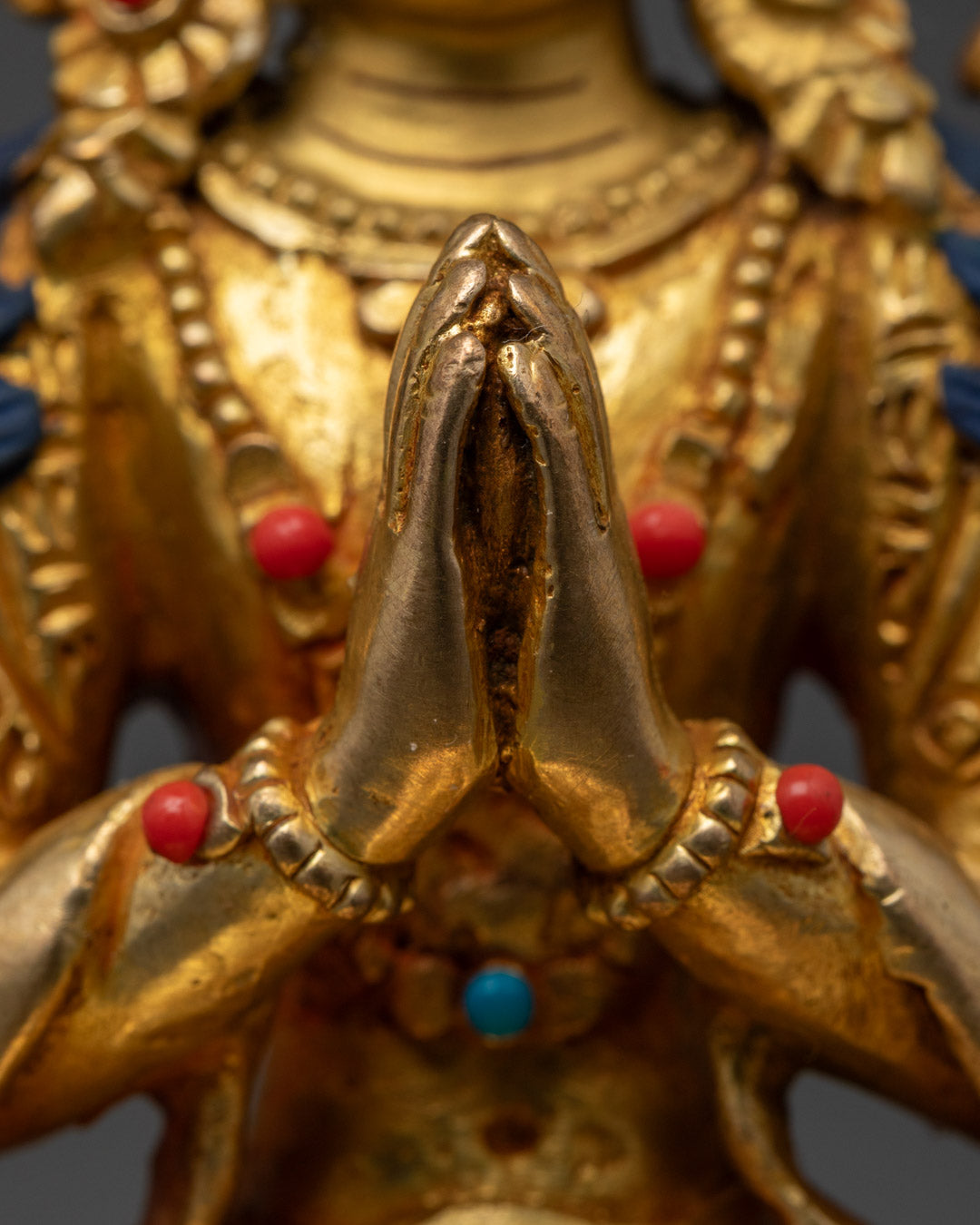 Chenrezig Statue | 24K Gold Gilded Icon of Divine Compassion
