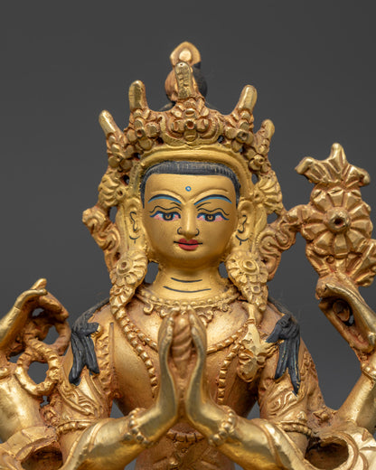 Chenrezig Statue: Handcrafted Art for Meditation