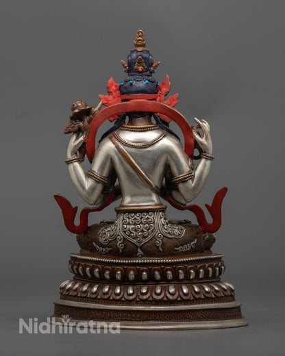 Chenrezig Statue| Handmade Tibetan Avalokiteshvara for Altar & Meditation