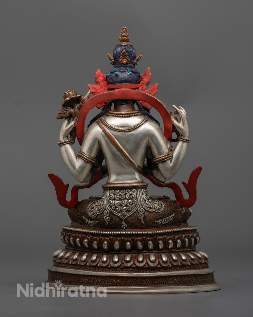 Chenrezig Statue| Handmade Tibetan Avalokiteshvara for Altar & Meditation