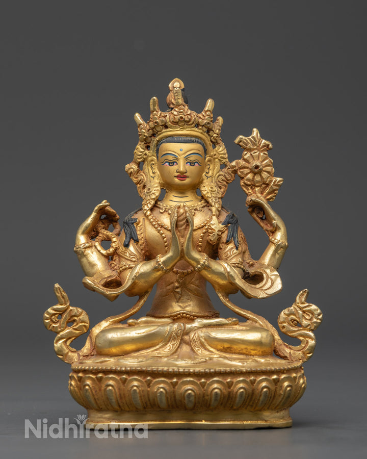 Chenrezig Statue: Handcrafted Art for Meditation