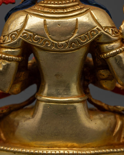 Chenrezig Statue | 24K Gold Gilded Icon of Divine Compassion