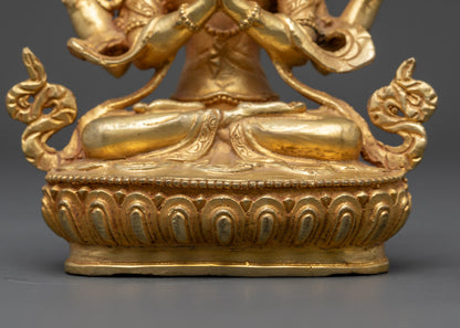Chenrezig Statue: Handcrafted Art for Meditation