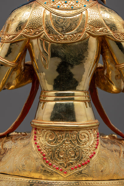 Avalokiteshvara Chenrezig Statue | Hand-Carved Himalayan Spiritual Art