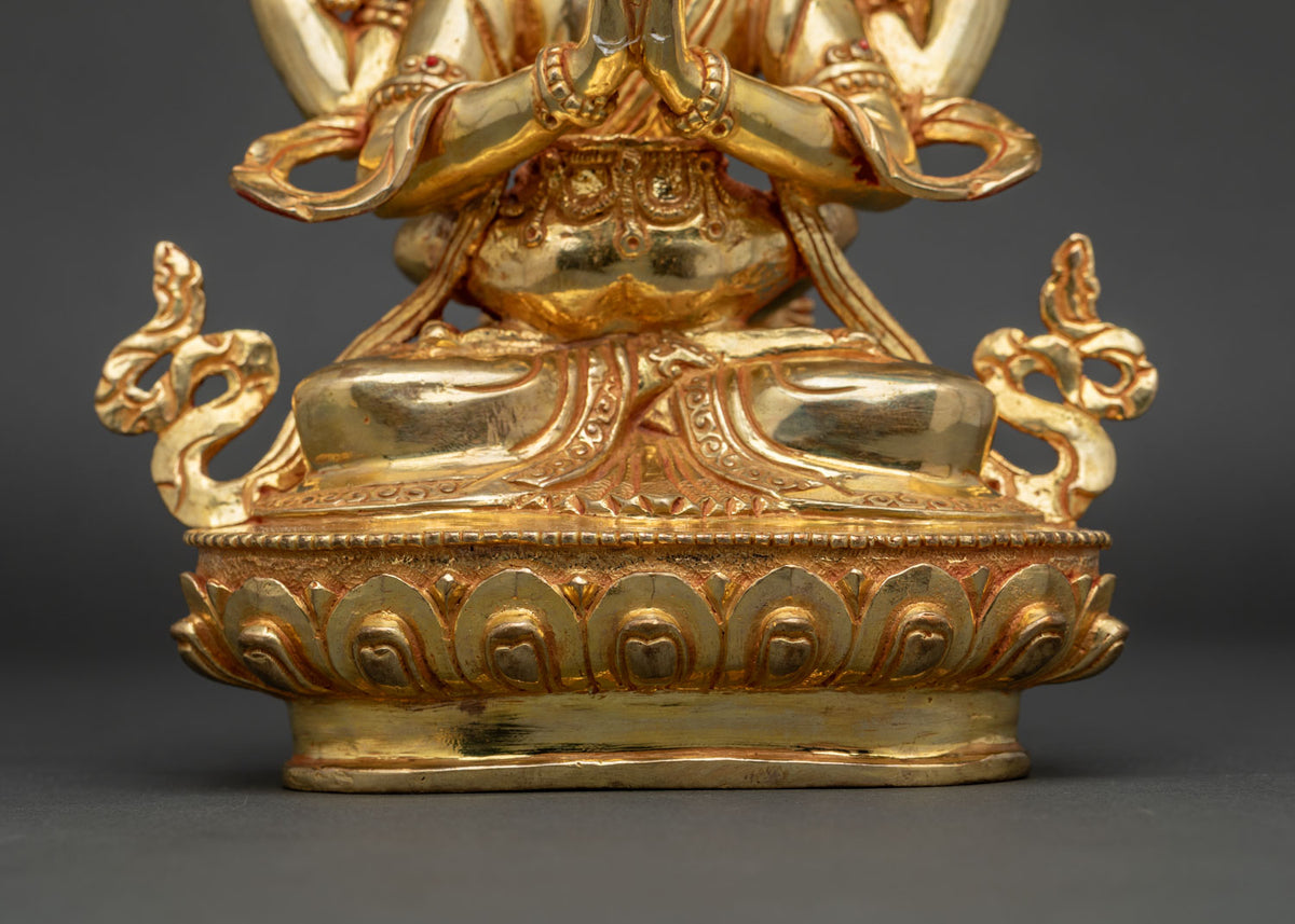 Chenrezig Yab-Yum Statue from Nepal – Union of Compassion & Wisdom