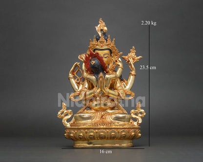 Chenrezig Yab-Yum Statue from Nepal – Union of Compassion & Wisdom