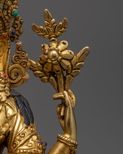 Chenrezig Statue Bodhisattva of Compassion | Tibetan Buddhist Altar Decor