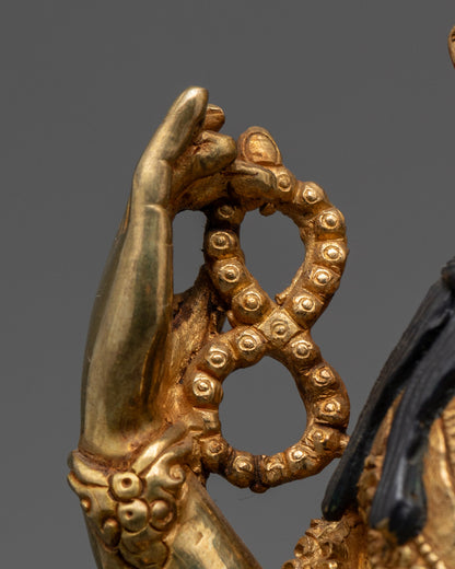 Avalokiteshvara (Chenrezig) Statue | Traditional 24k Gold Fire-Gilded