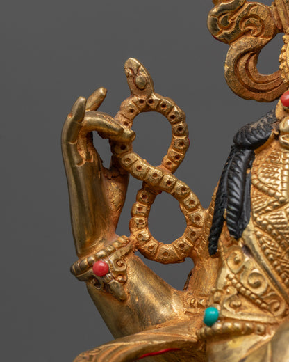 Hand-carved Chenrezig Statue | Handmade Tibetan Statue