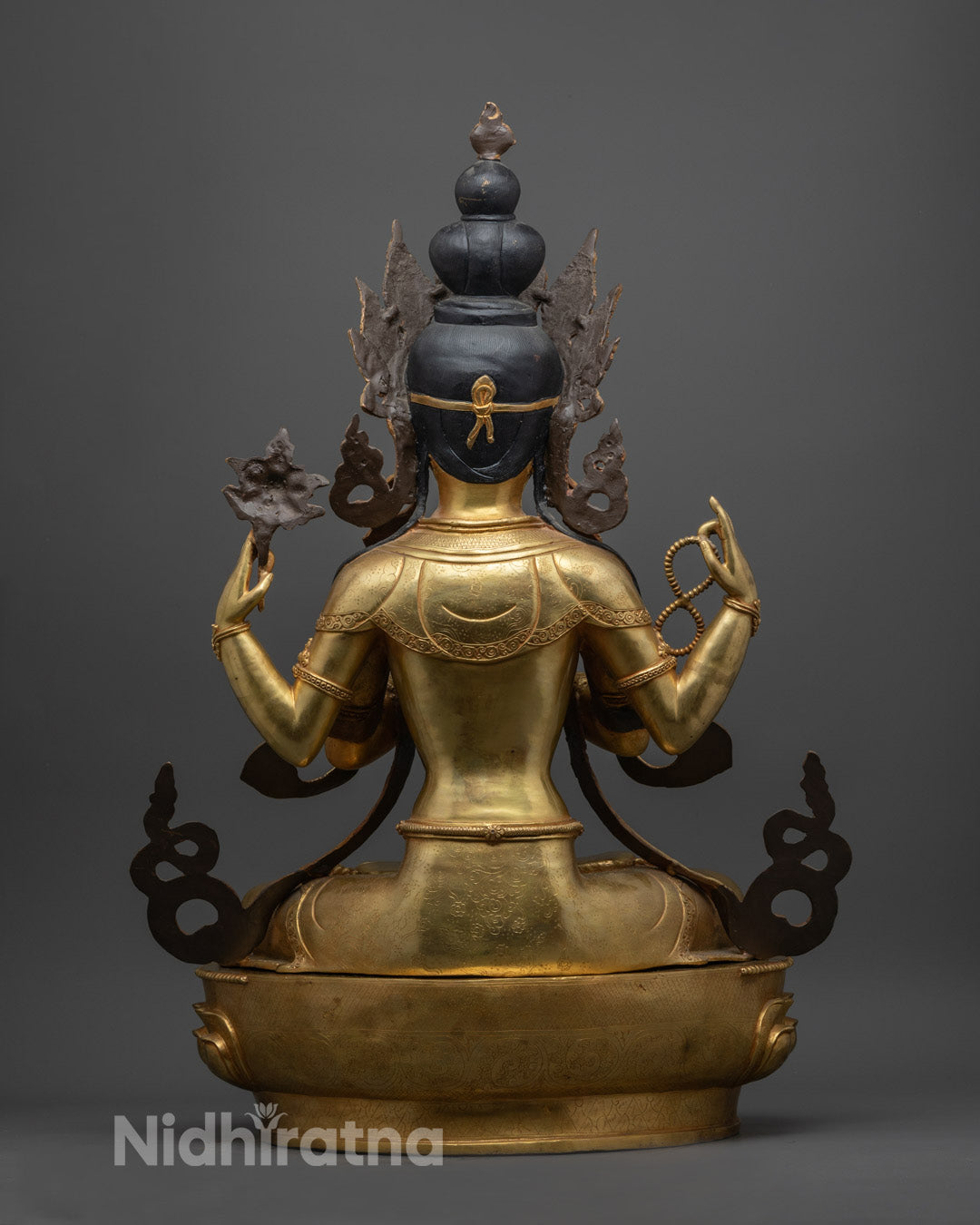 Chenrezig Avalokiteshvara Statue | Handcrafted Tibetan Artwork