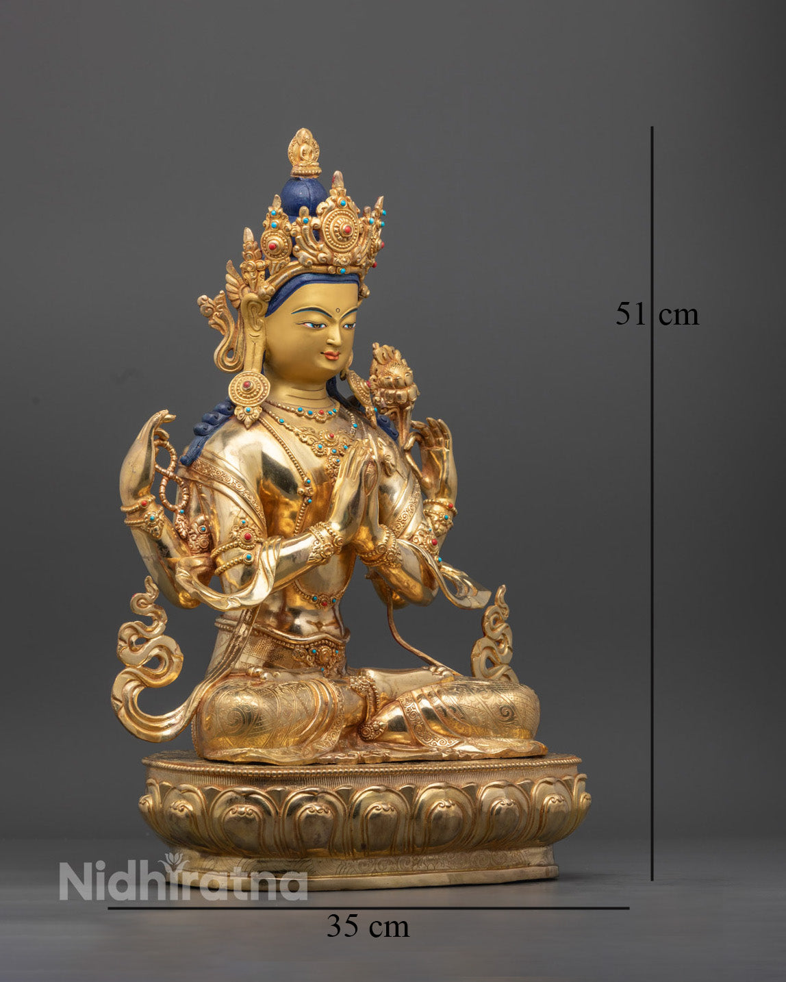 Nepalese Chenrezig Statue | The Bodhisattva's Infinite Compassion