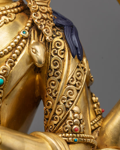 Handmade Chenrezig Sculpture | Traditional Himalayan Craftsmanship