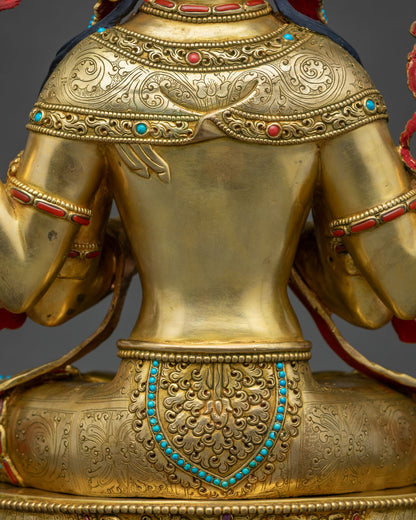 Four-armed Chenrezig Avalokiteshvara Statue | Bodhisattva of Compassion
