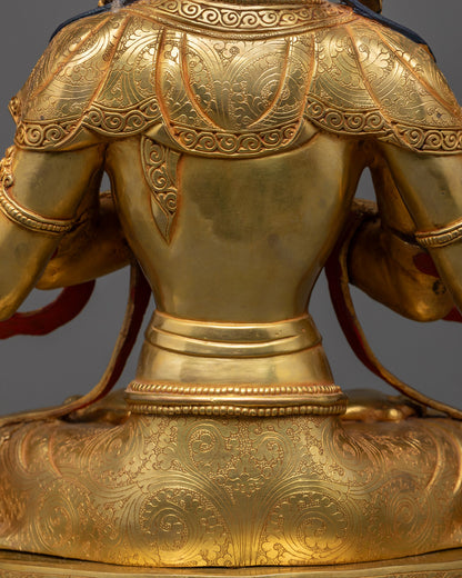 Handmade Chenrezig Statue | Authentic Nepalese Spiritual Artwork