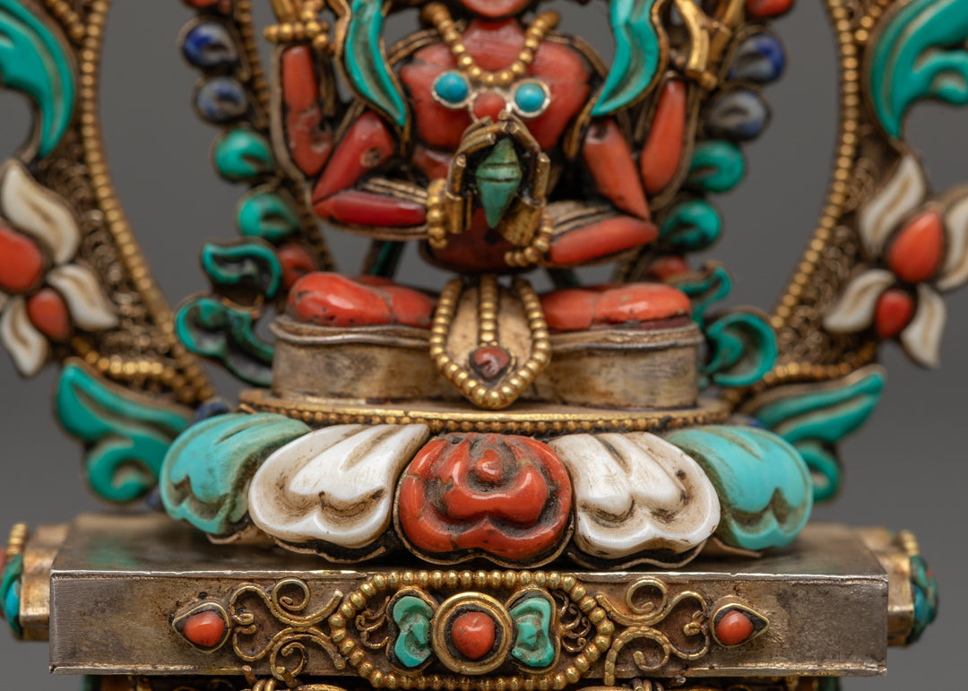 Four-Armed Avalokiteshvara Sculpture | Divine Protector