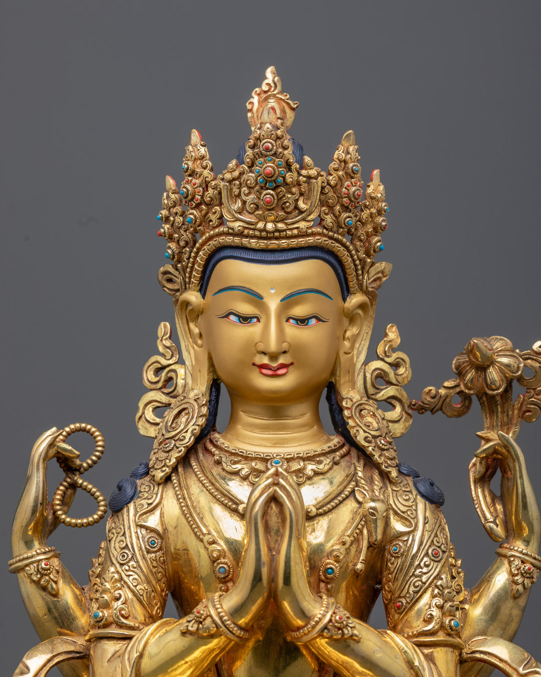 Handcrafted Chenrezig Statue | Tibetan Buddhist Deity for Sale