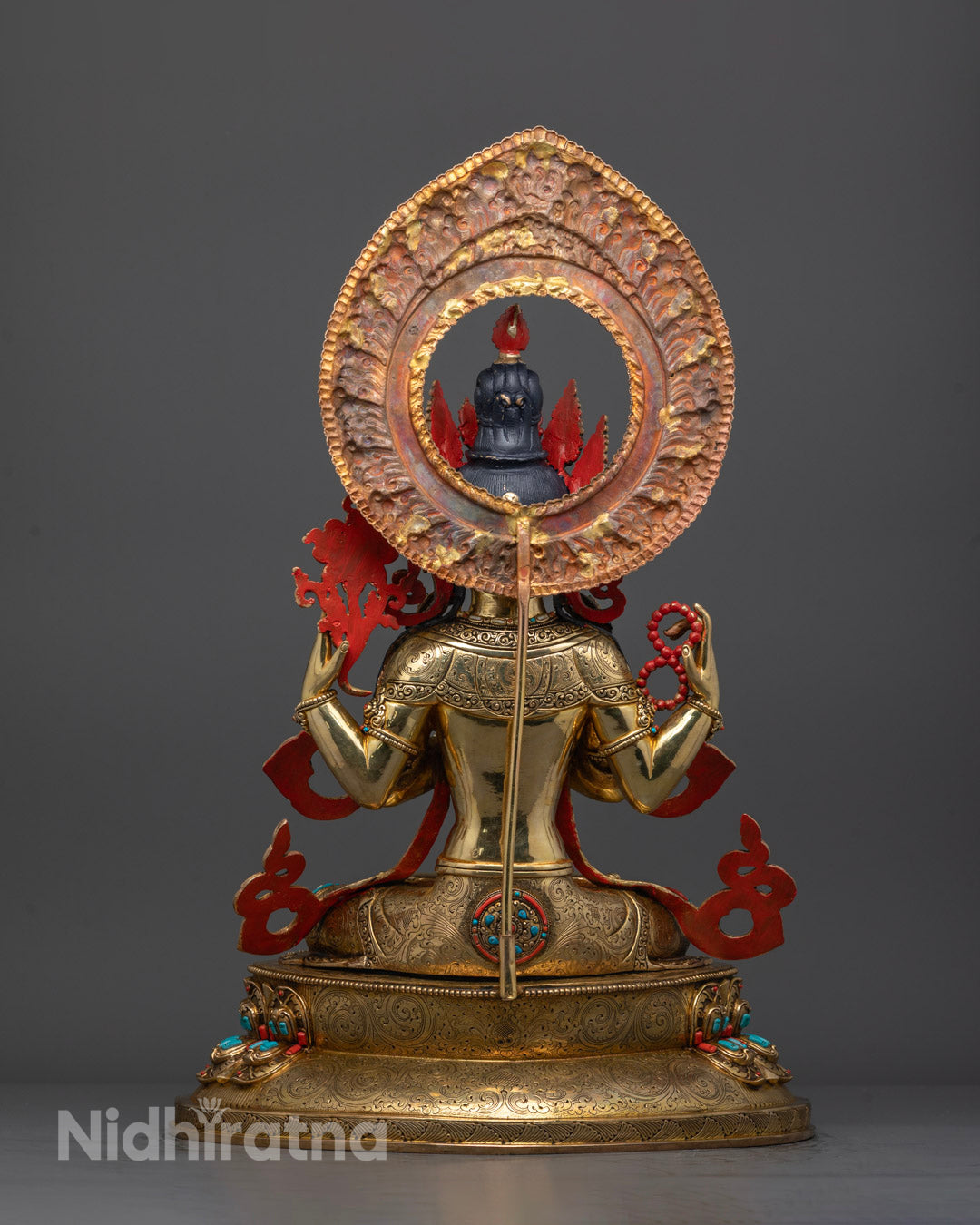 Hand Carved Chenrezig Statue | Ideal Gift for Spiritual Healing