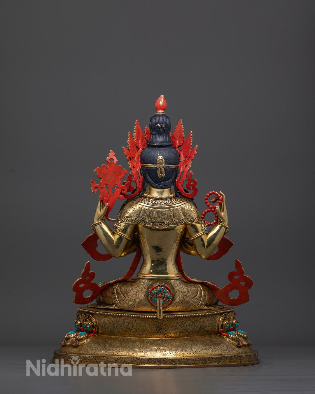 Hand Carved Chenrezig Statue | Ideal Gift for Spiritual Healing