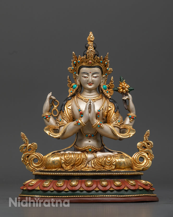 Buddhist Chenrezig Statue | Sacred Art for Meditation