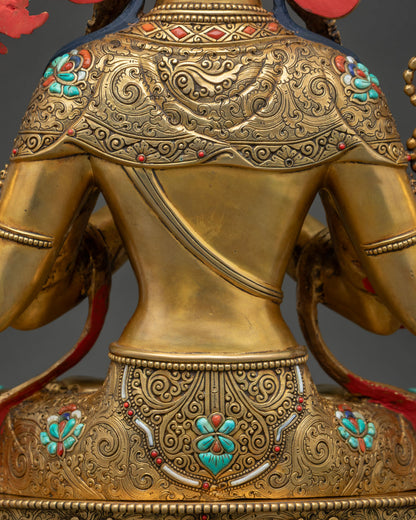 Four-Armed Chenrezig Bodhisattva Statue - Lord of Compassion