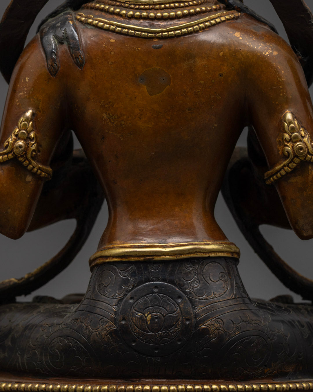 Chenrezig Bodhisattva Statue | Handcrafted Oxidized Copper Statue