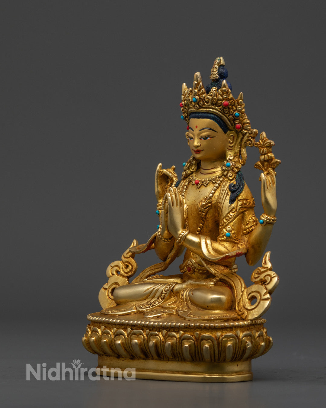 Chenrezig Statue | Hand-Crafted Traditional Artwork of Nepal