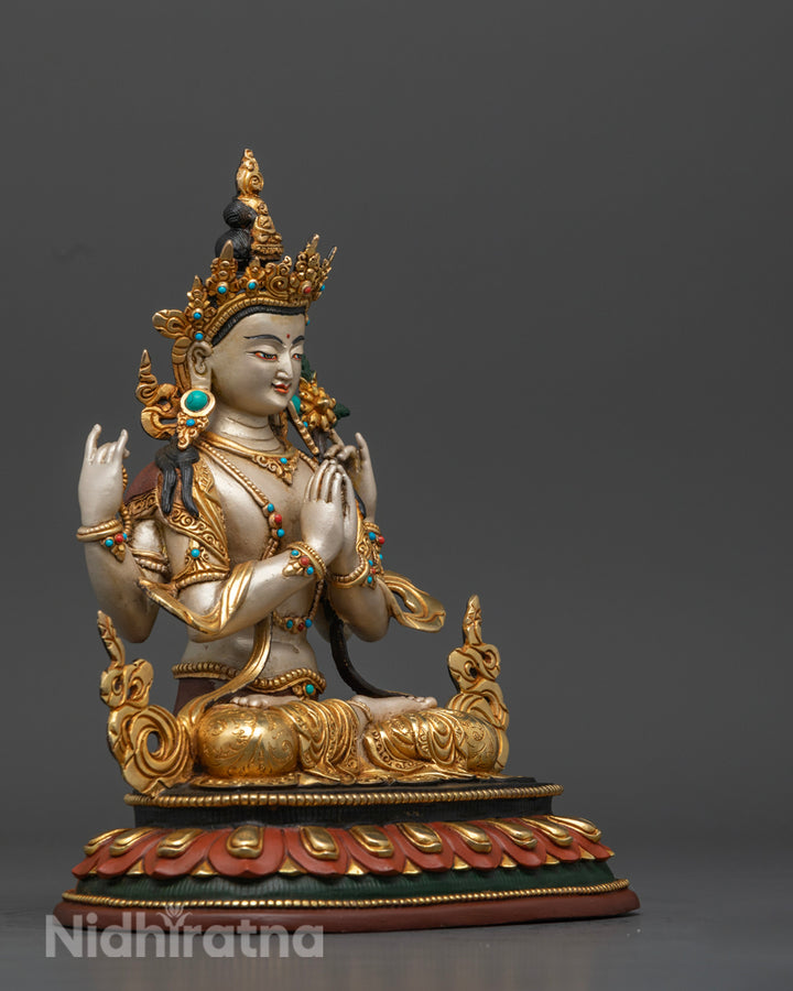 Buddhist Chenrezig Statue | Sacred Art for Meditation