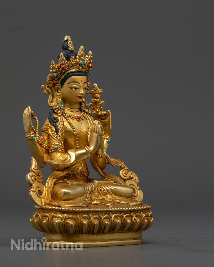 Chenrezig Statue | Hand-Crafted Traditional Artwork of Nepal