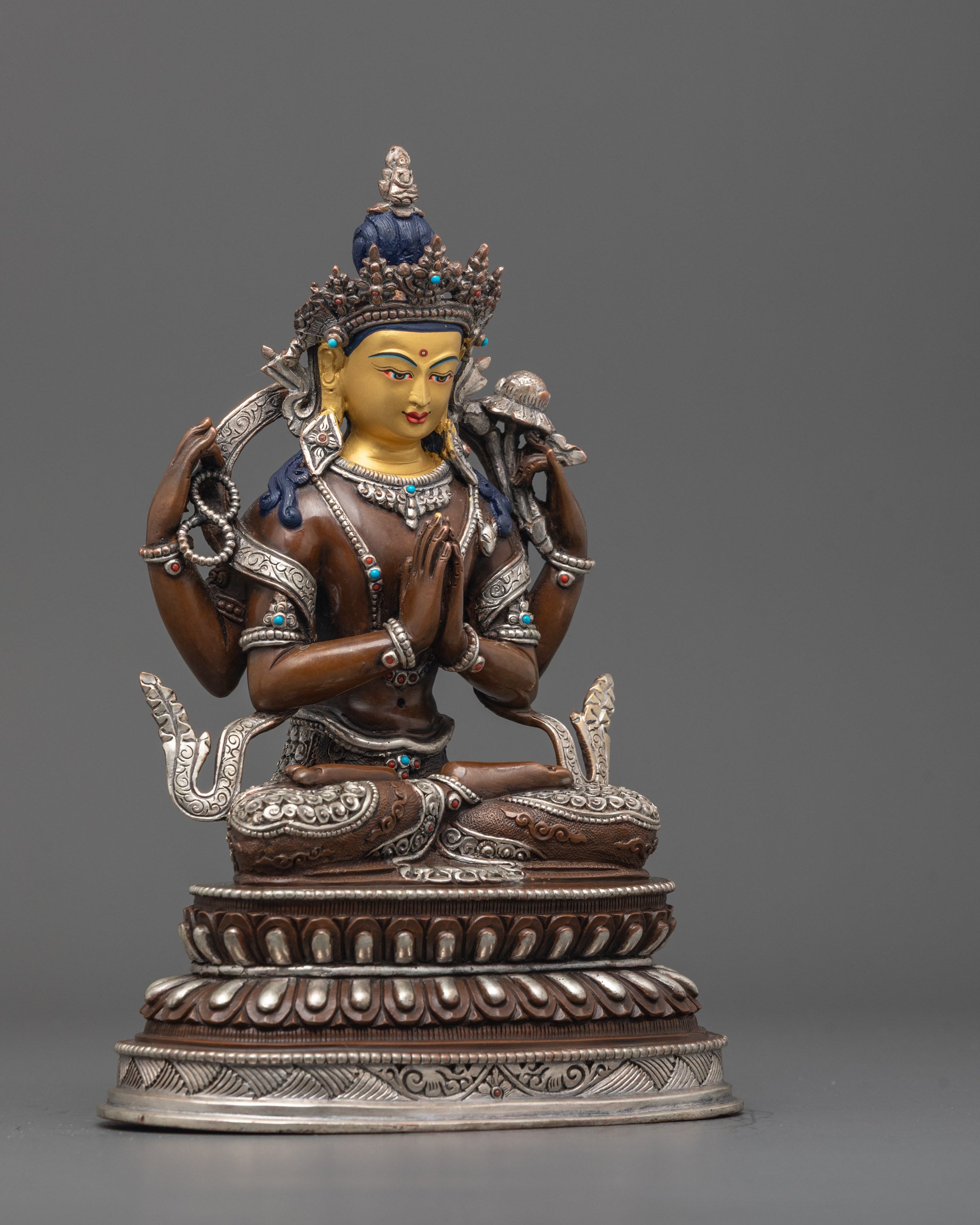 Buy Our Oxidized Chenrezig Statue | Himalayan Sacred Art