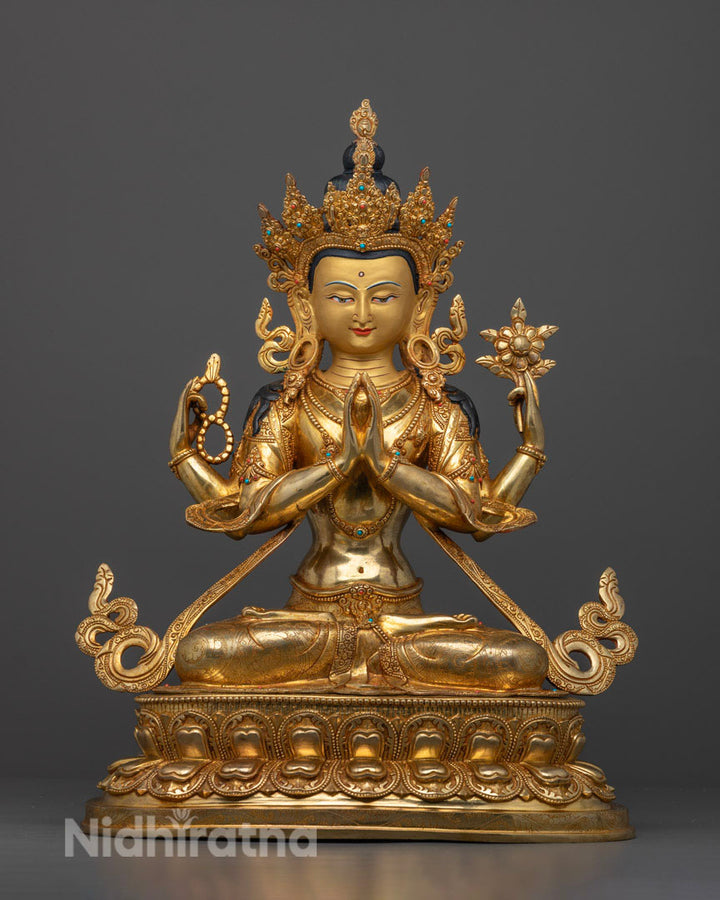 Statue of Avalokiteshvara | Mantra Om Mane Padme Hum