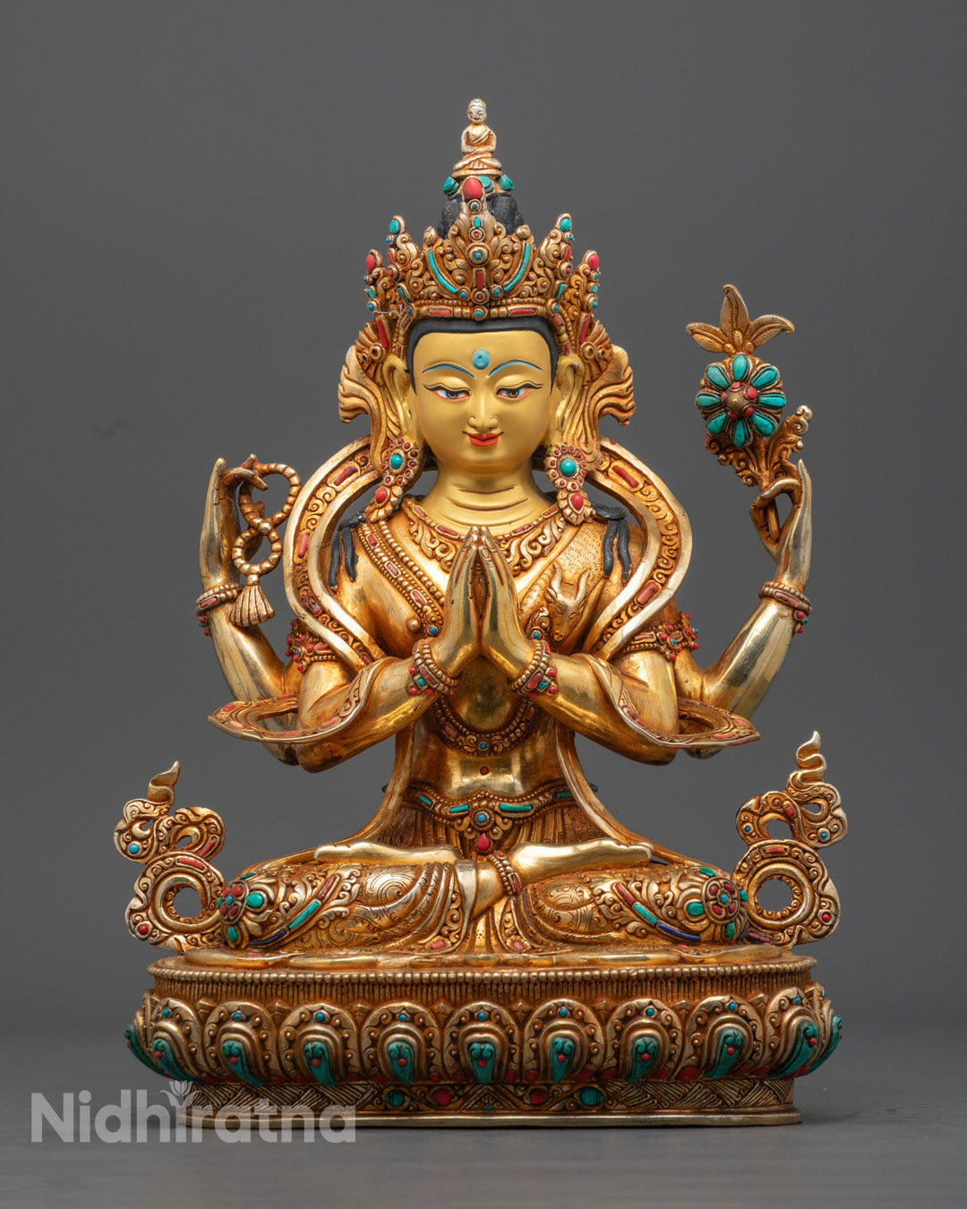 Four Armed Chenrezig Statue | Compassion Buddha