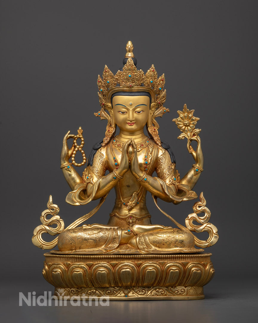 Unique Chenrezig Statue | Himalayan Sacred Art