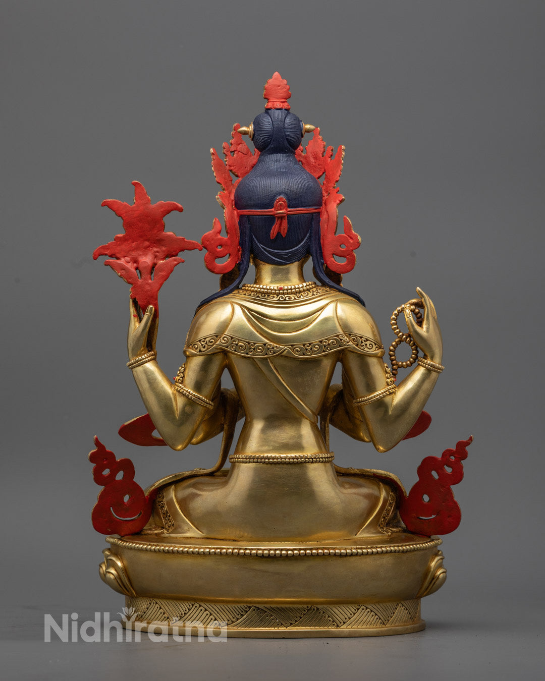 Handmade Chenrezig Sculpture | Traditional Himalayan Craftsmanship