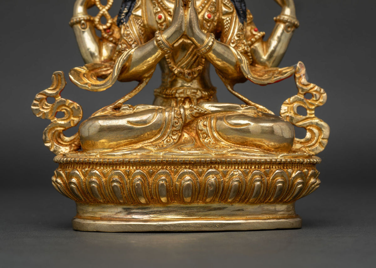 Four-Armed Chenrezig Statue | Compassionate Bodhisattva of Buddhism
