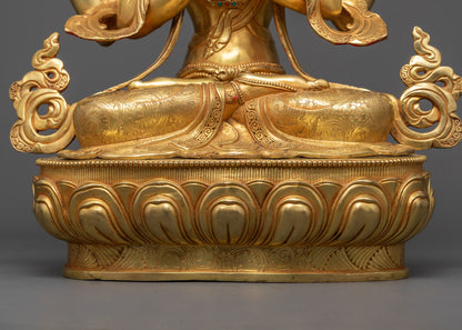 Handmade Chenrezig Statue | Authentic Nepalese Spiritual Artwork
