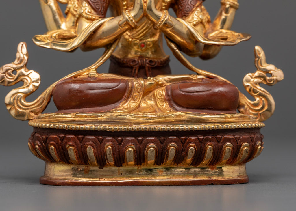 Chenrezig Buddha Sculpture | Handcrafted Chenrezig Centerpiece