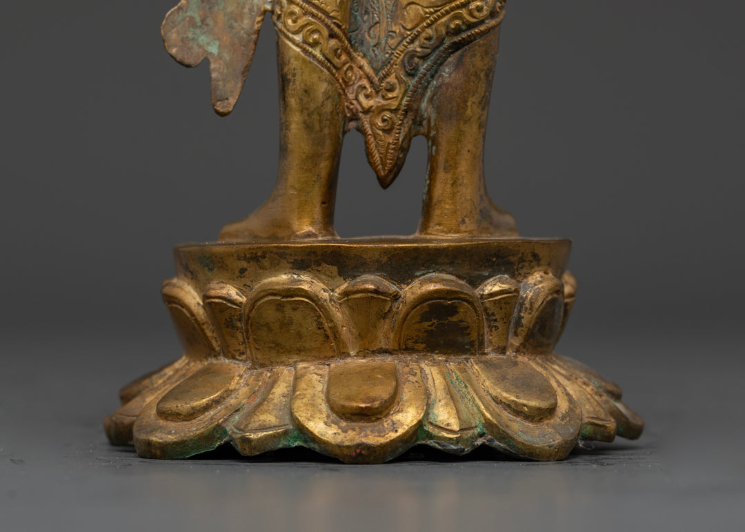 Standing Lokeshvara Bodhisattva Statue | Old Nepali Lokeshvara Statue