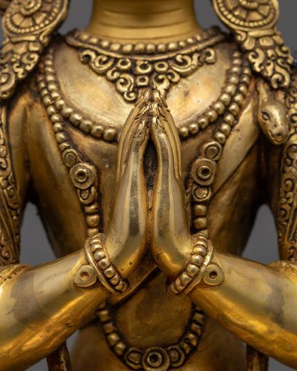 Tibetan Chenrezig Deity Statue | For Home Decor