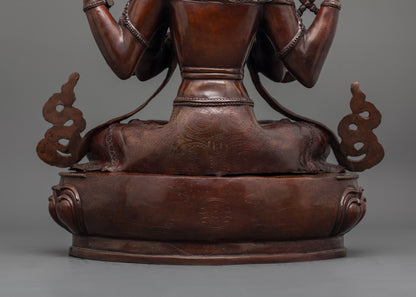 Authentic Chenrezig Statue | Tibetan Buddhist Sculpture
