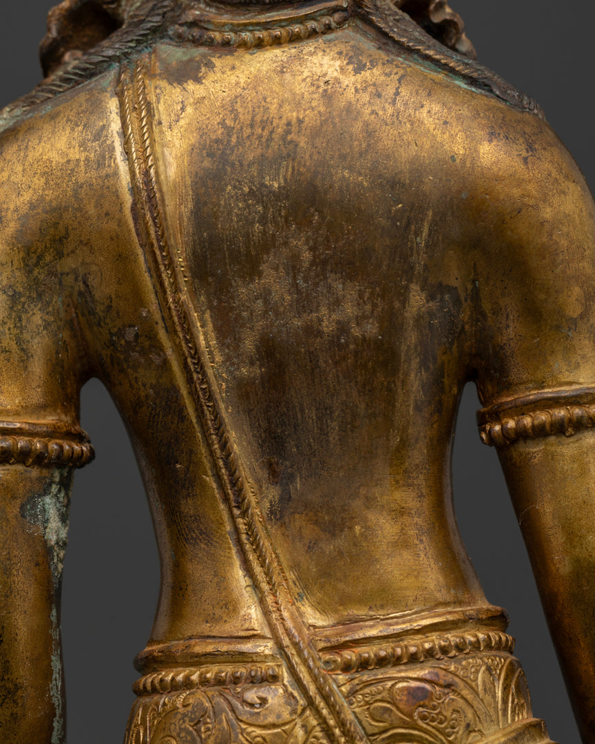 Standing Lokeshvara Bodhisattva Statue | Old Nepali Lokeshvara Statue