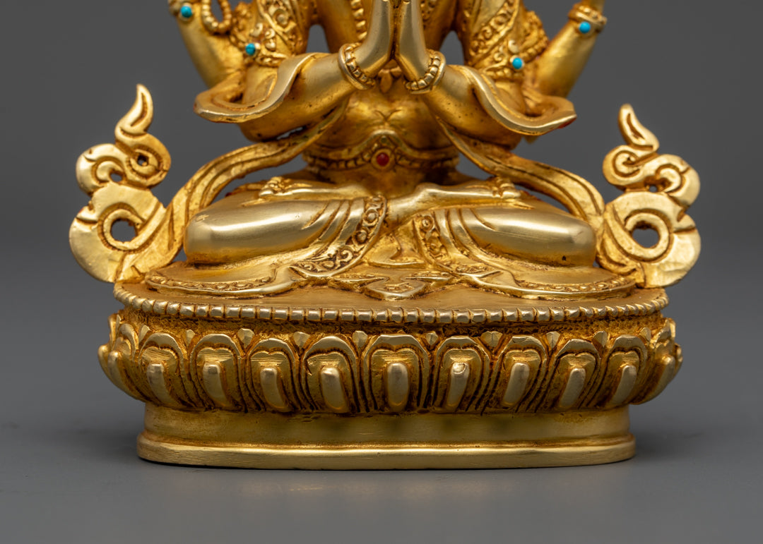 Chenrezig Statue | Hand-Crafted Traditional Artwork of Nepal