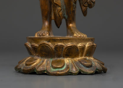 Standing Lokeshvara Bodhisattva Statue | Old Nepali Lokeshvara Statue