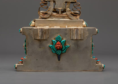 Hand-crafted Stones Chenrezig Statue | Sacred Tibetan Buddhist Art