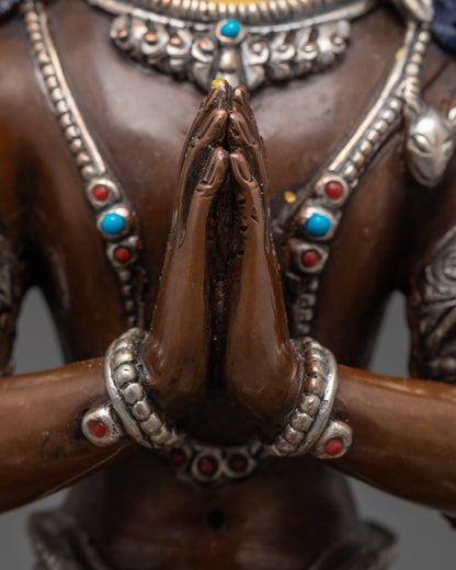 Buy Our Oxidized Chenrezig Statue | Himalayan Sacred Art