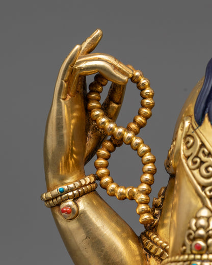 Handmade Chenrezig Sculpture | Traditional Himalayan Craftsmanship